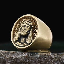 Silver Jesus Ring