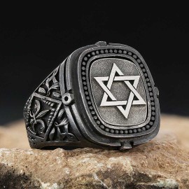 Silver Magen David Jewish Ring