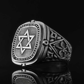 Silver Magen David Jewish Ring