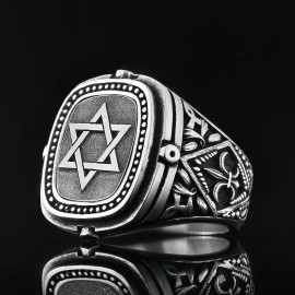 Silver Magen David Jewish Ring