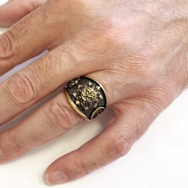 Silver Om Ring