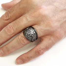 Silver Om Ring