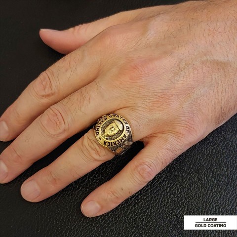 US President Trump Ring, Supporters Wide Ring, Donald J. Trump Ring, Patriotic Jewelry, Trump Face Ring, Supporter Jewelry