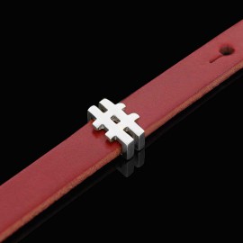 Silver # sign Bracelet