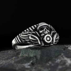 Skull Biker Ring