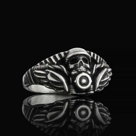 Skull Biker Ring