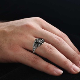 Skull Biker Ring