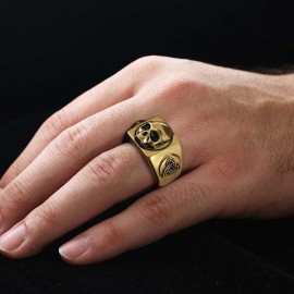 Skull Embossed Ring