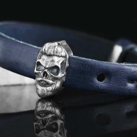 Skull Leather Bracelet
