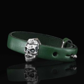 Skull Leather Bracelet