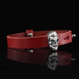 Skull Leather Bracelet