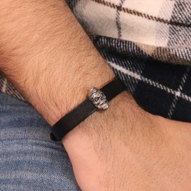 Skull Leather Bracelet