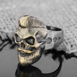 Skull with Beard Ring
