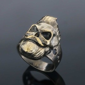 Skull with Beard Ring