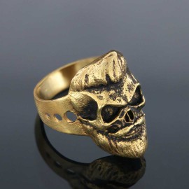 Skull with Beard Ring