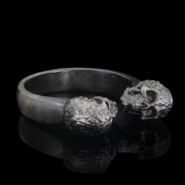 Skull Women 925 Silver Wedding Ring