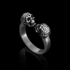 Skull Women 925 Silver Wedding Ring