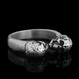 Skull Women 925 Silver Wedding Ring