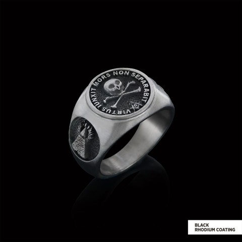 Skull and Crossbones Masonic Ring, Special Masonic Ring, Freemasonic Ring