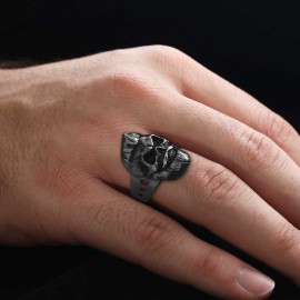 Skull with Beard Ring