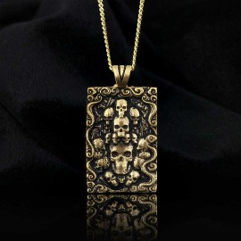 Skulls in Frame Pendant