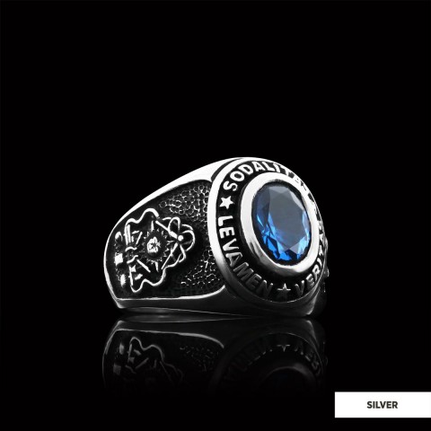 Sodalitas Levamen Veritas Masonic Ring, Knights Templar Ring, Master Masonic Ring
