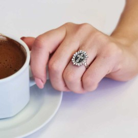 Special Design 925 Sterling Silver Christian Cross Women Ring