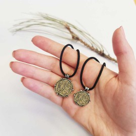 Special Design 925 Sterling Silver Egyptian Coin Women Pendant