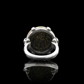 Special Design 925 Sterling Silver Egyptian Coin Women Ring