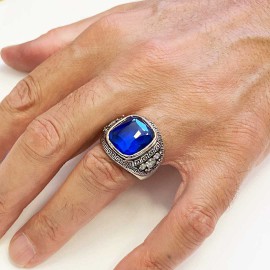 Special Design 925 Sterling Silver Men Ring With Stone