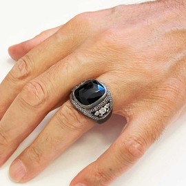 Special Design 925 Sterling Silver Men Ring With Stone