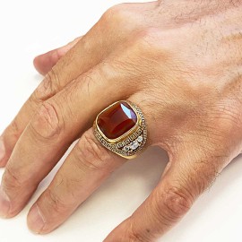 Special Design 925 Sterling Silver Men Ring With Stone
