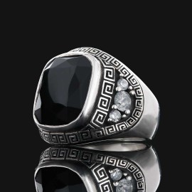 Special Design 925 Sterling Silver Men Ring With Stone