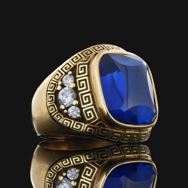 Special Design 925 Sterling Silver Men Ring With Stone