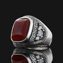 Special Design 925 Sterling Silver Men Ring With Stone