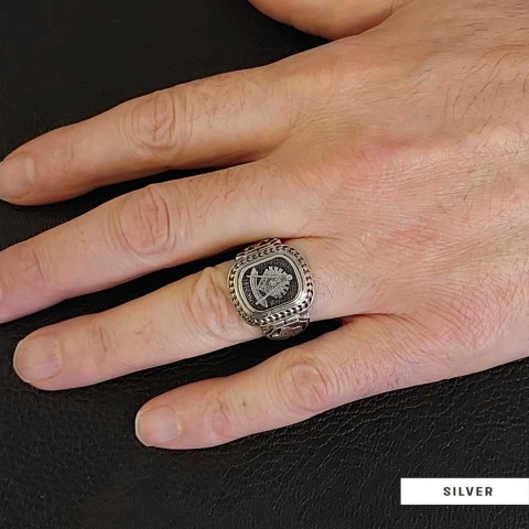 Special Design 925 Sterling Silver Past Master Masonic Ring