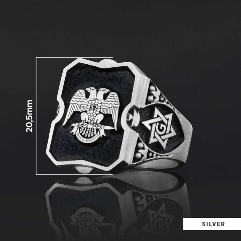 Special Design Handmade Sİlver Masonic Ring