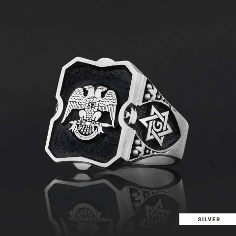 Special Design Handmade Sİlver Masonic Ring