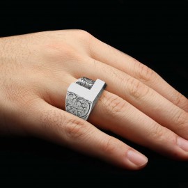 Special Design Silver Letter L Ring