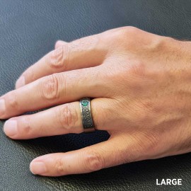 Special Design Steerling Silver Harvard Business School Class Band Ring