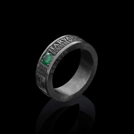 Special Design Steerling Silver Harvard Business School Class Band Ring