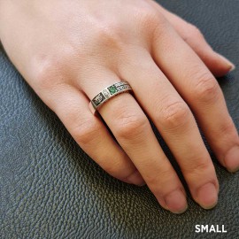 Special Design Steerling Silver Western Governors Universty Class Band Ring