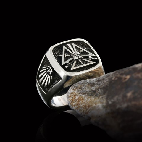 Special Masonic Ring, Freemasonic Ring, Master Mason Ring, Elegant Masonic Ring