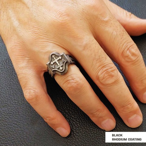 Spiritual Symbol of Ancient Ring, Rosicrucian Ring Amorc Ring, Custom Rousea Crucis Order Ring