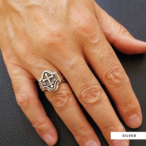 Spiritual Symbol of Ancient Ring, Rosicrucian Ring Amorc Ring, Custom Rousea Crucis Order Ring