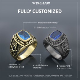 Star of David Masonic Ring, Arcane Mason Ring, Celestial Mason Brotherhood Ring