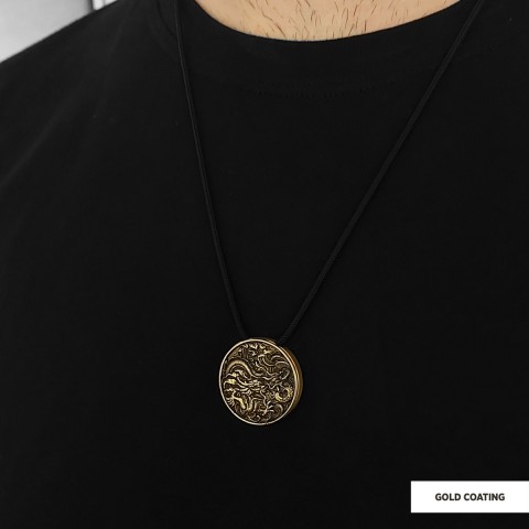 Sterling Silver Dragon Pendant
