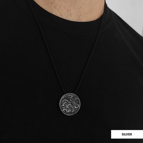 Sterling Silver Dragon Pendant