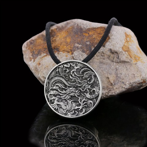 Sterling Silver Dragon Pendant