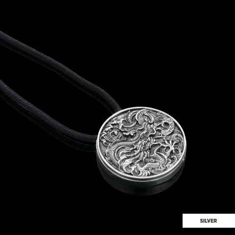 Sterling Silver Dragon Pendant